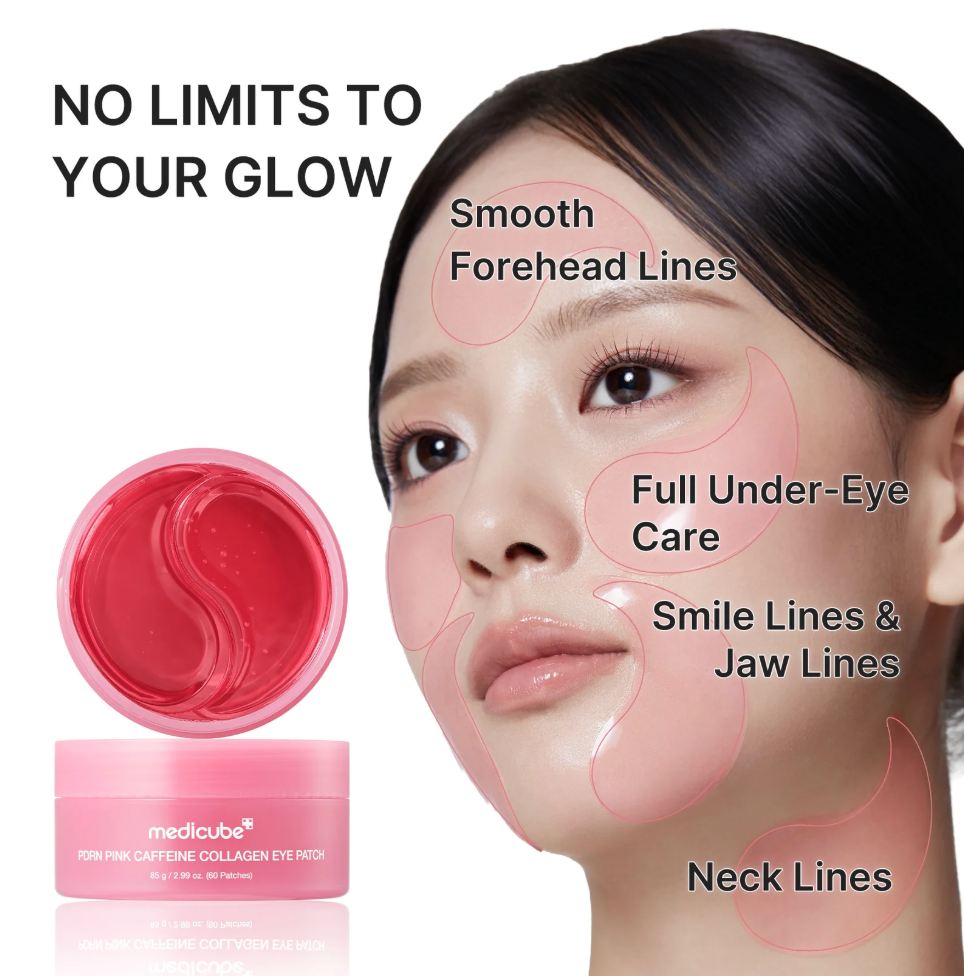 MEDICUBE PDRN PINK CAFFEINE COLLAGEN EYE PATCH